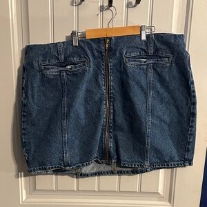 Old Navy Dark Blue Denim Mini Skirt